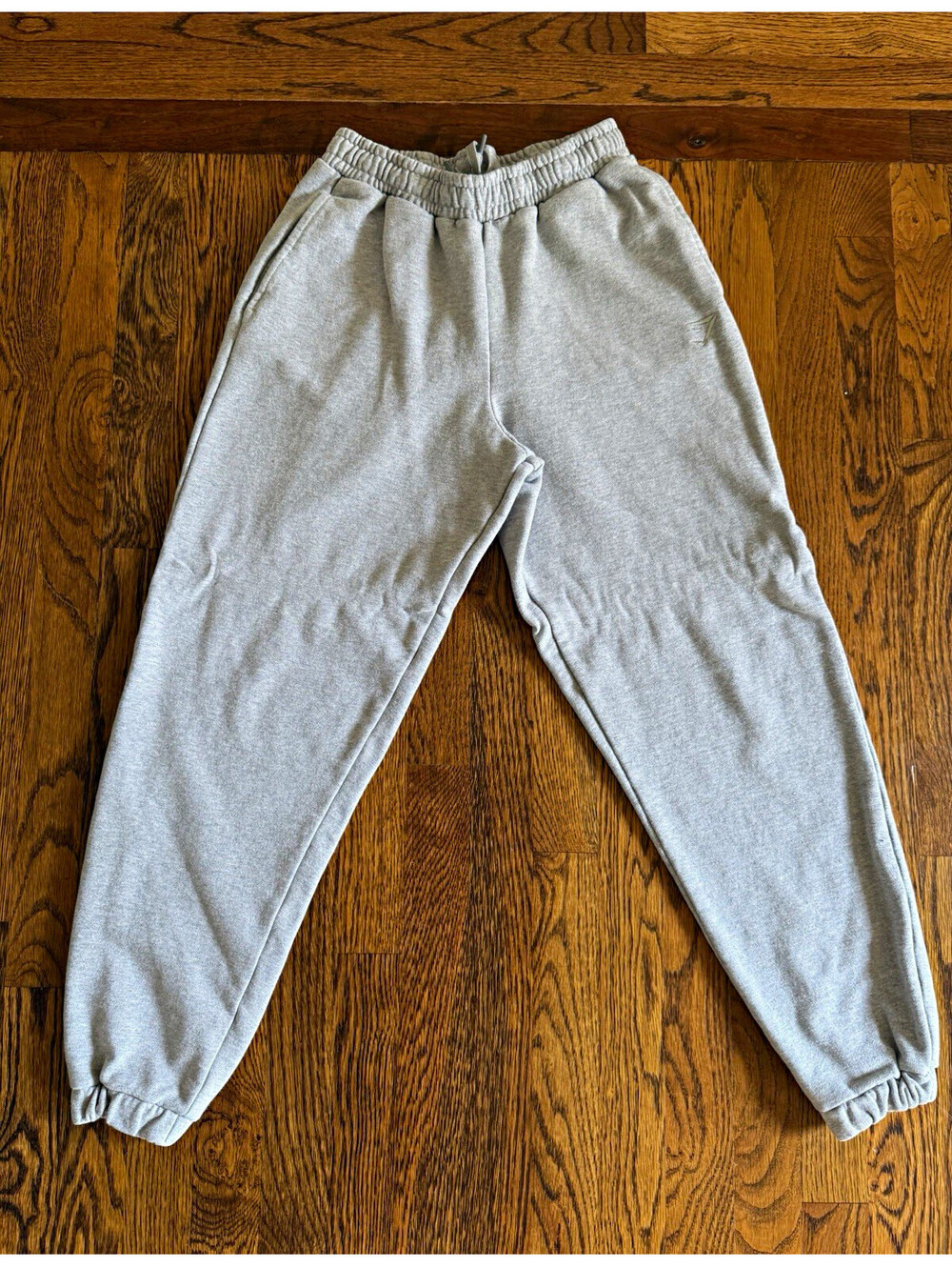 Gymshark Women's Gray Fleece Jogger Pants XS Drawstring Elastic Waist